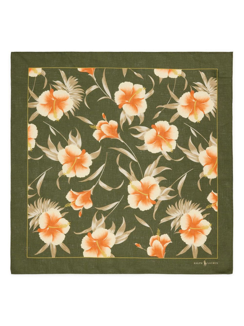 floral-print silk bandana 1