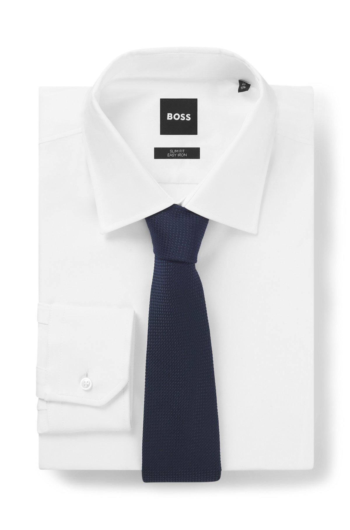 STRUCTURED TIE IN COTTON AND SILK - 3