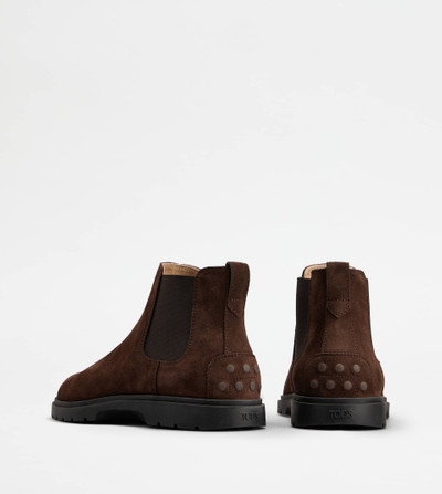 Tod's CHELSEA BOOTS IN SUEDE - BROWN outlook