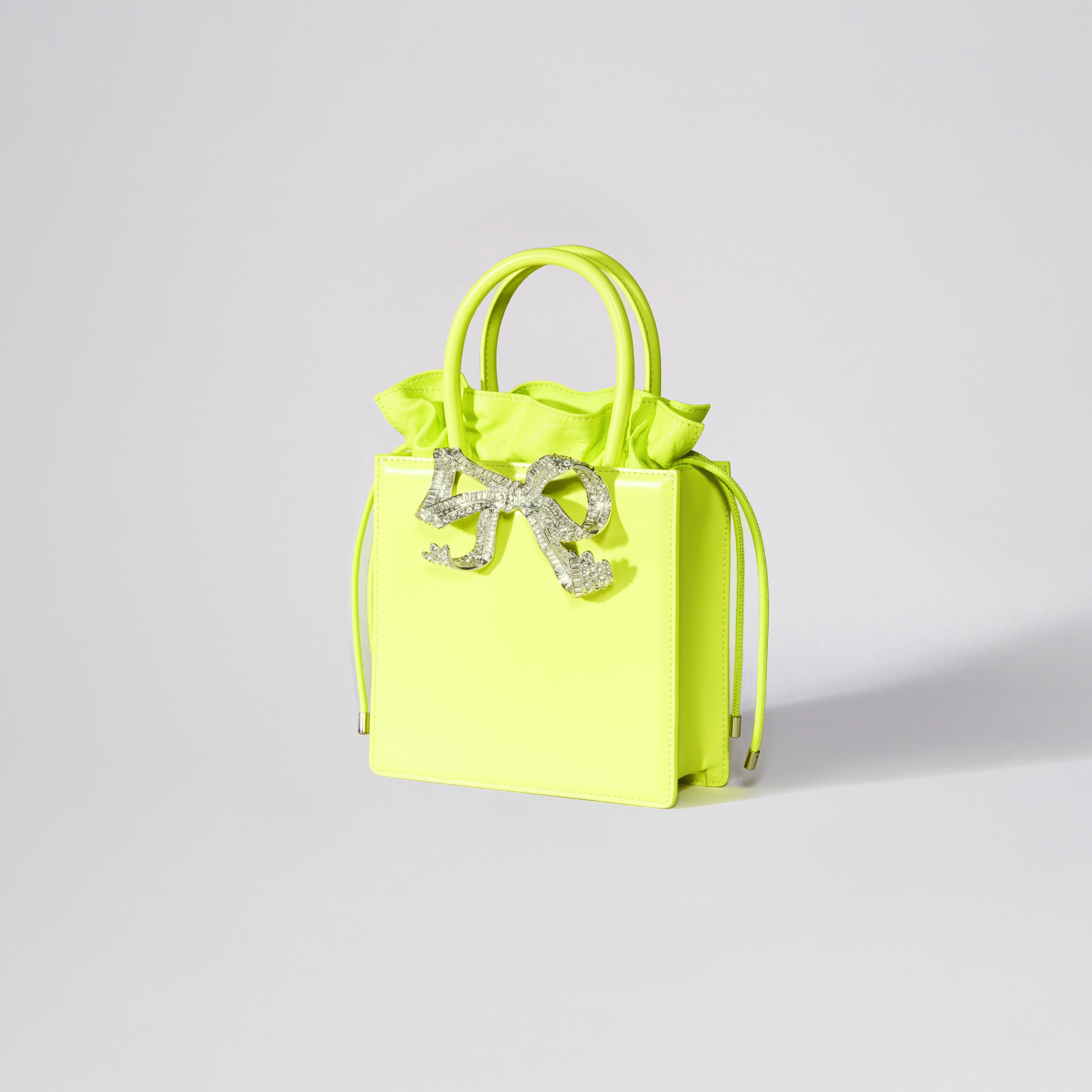 Lime Mini Tote Bow Bag - 1