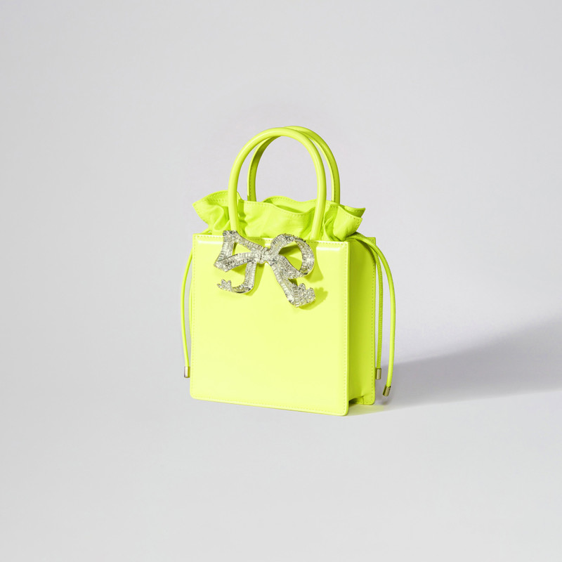 Lime Mini Tote Bow Bag 1