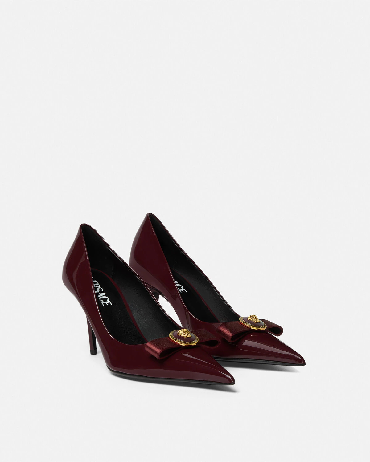 Gianni Ribbon Patent Pumps 85 mm - 2