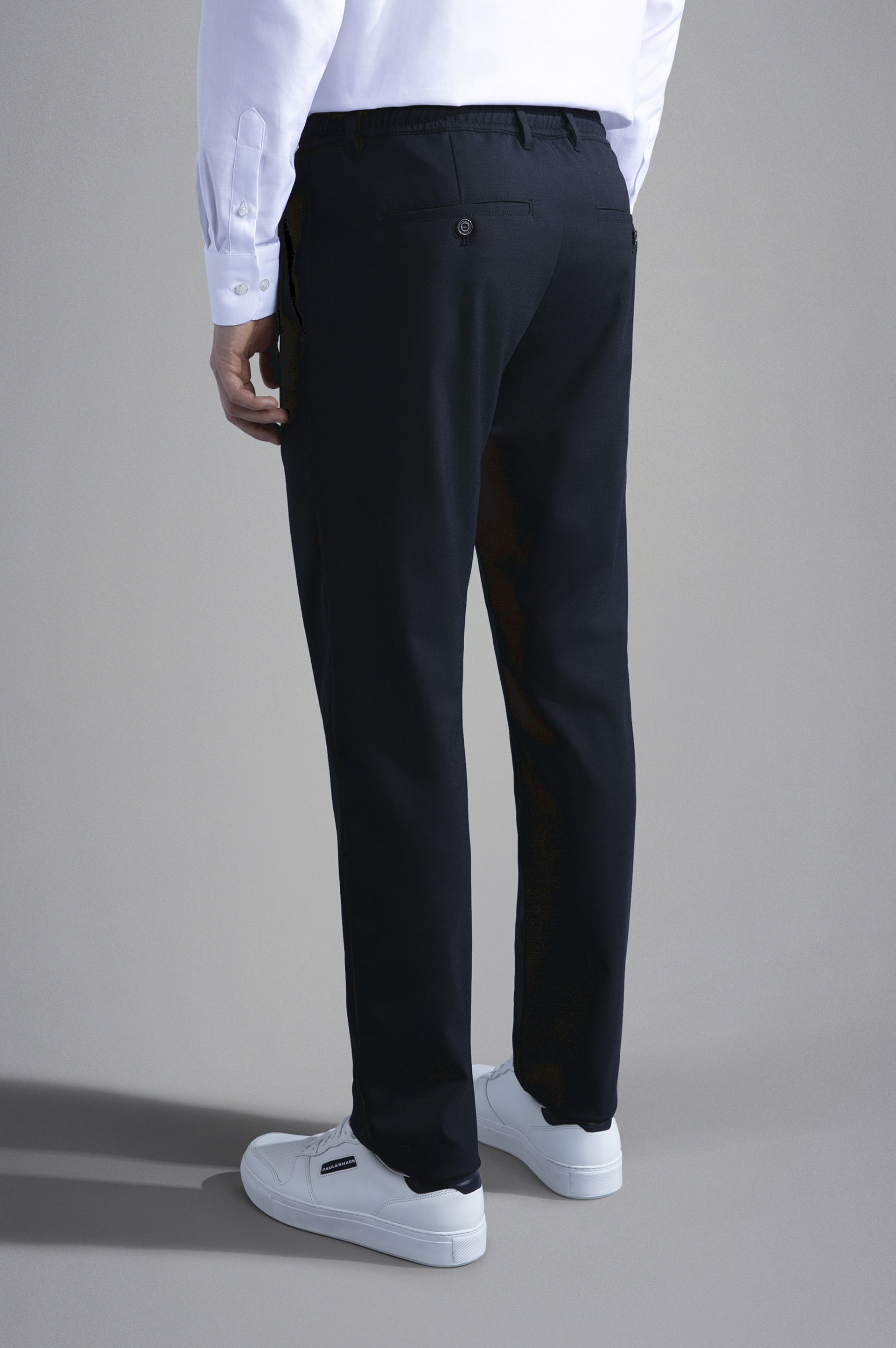 WOOL TECHNICAL FABRIC TROUSERS - 3