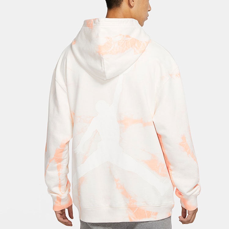 Men's Air Jordan Back Large Logo Printing Tie Dye Sports Sail White DR2647-134 - 5