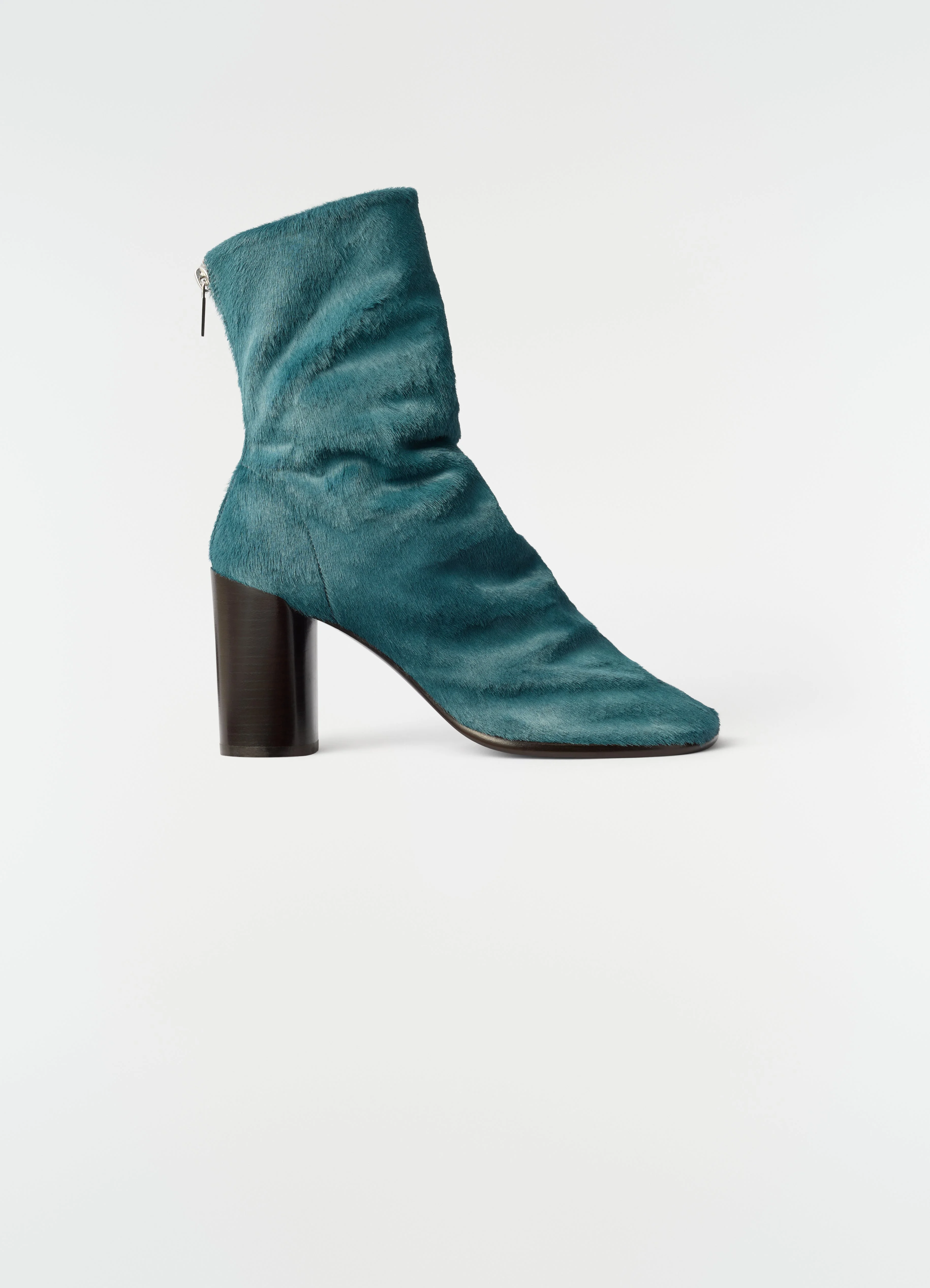 80 MM GLOVE HEELED ANKLE BOOTS IN PONY-STYLE LEATHER - 1