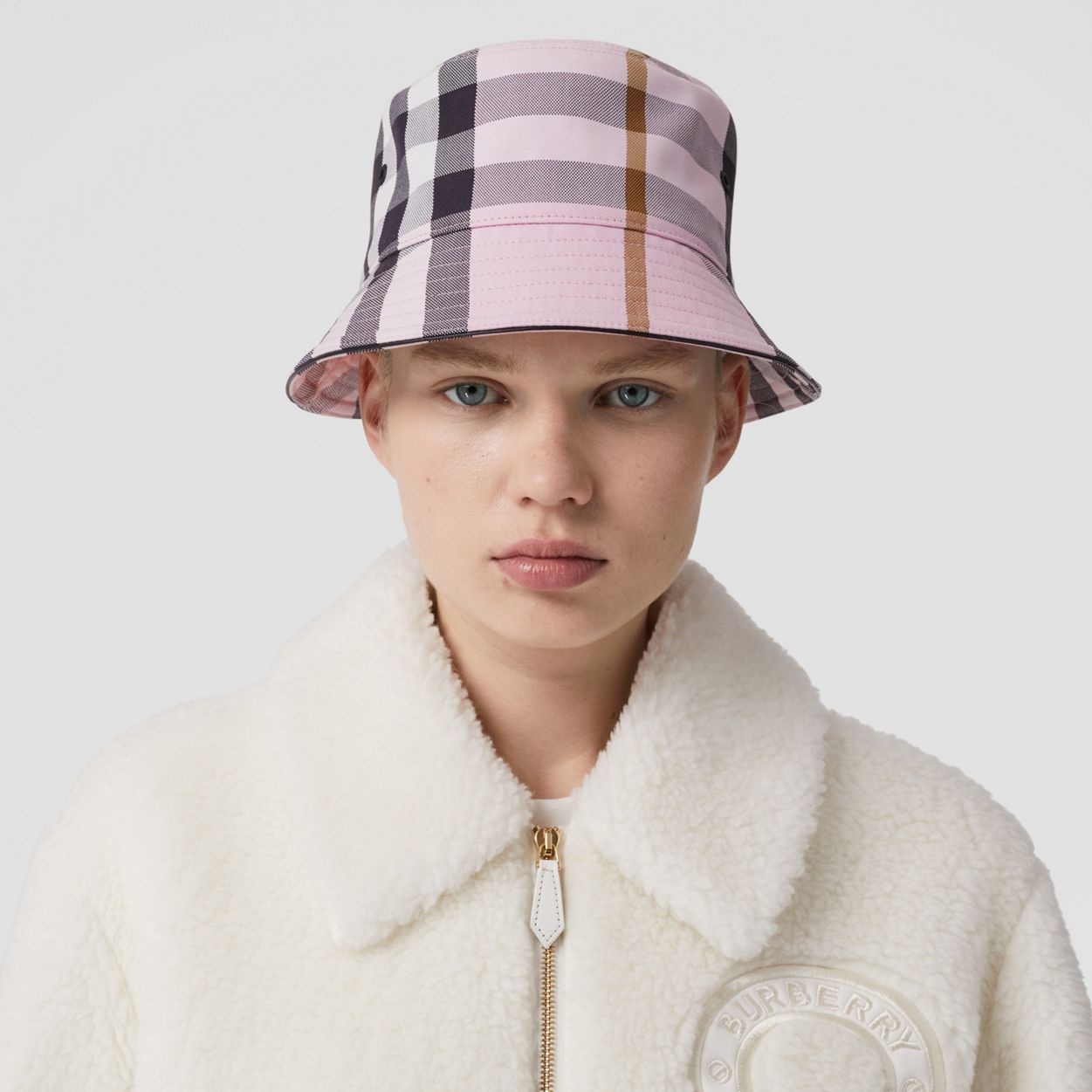 Check Cotton Bucket Hat - 2