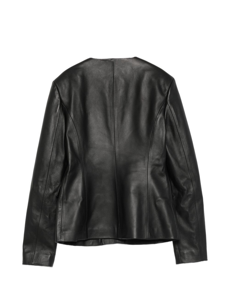 armarium Ramona leather collarless jacket outlook