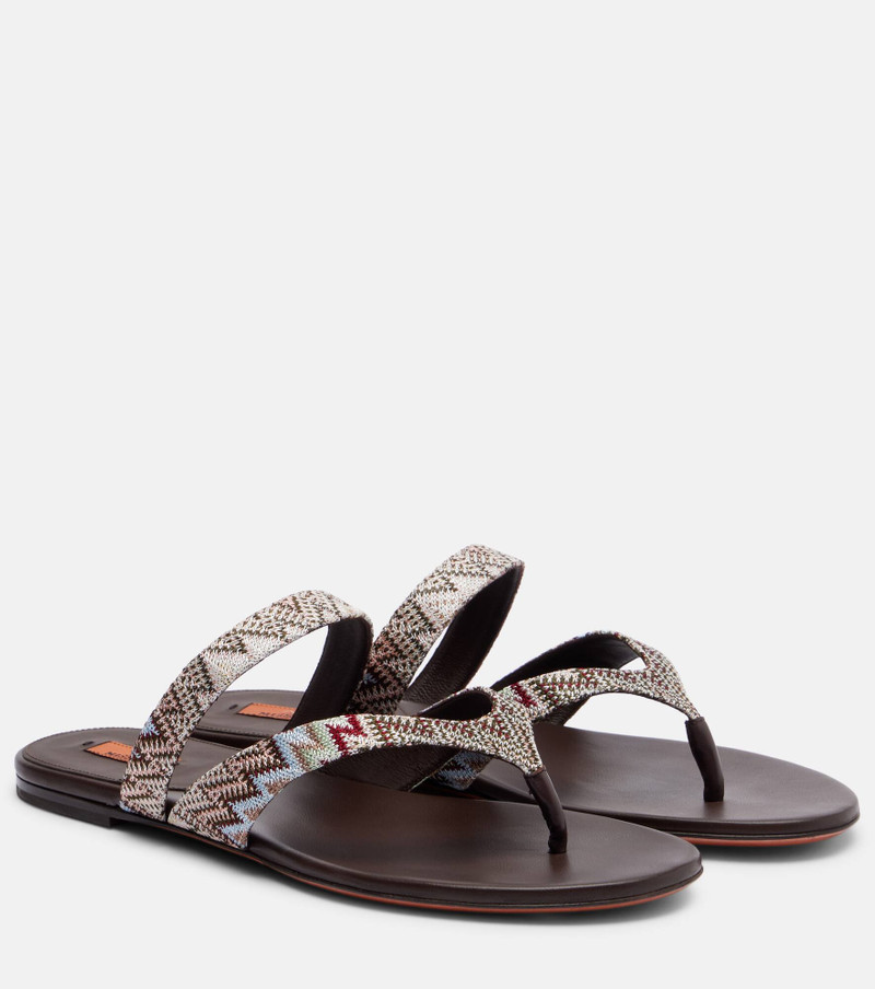 Luise Zigzag thong sandals 1