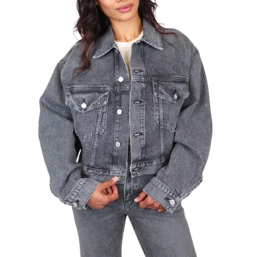 Agolde Palmer Cropped Denim Jacket - 1