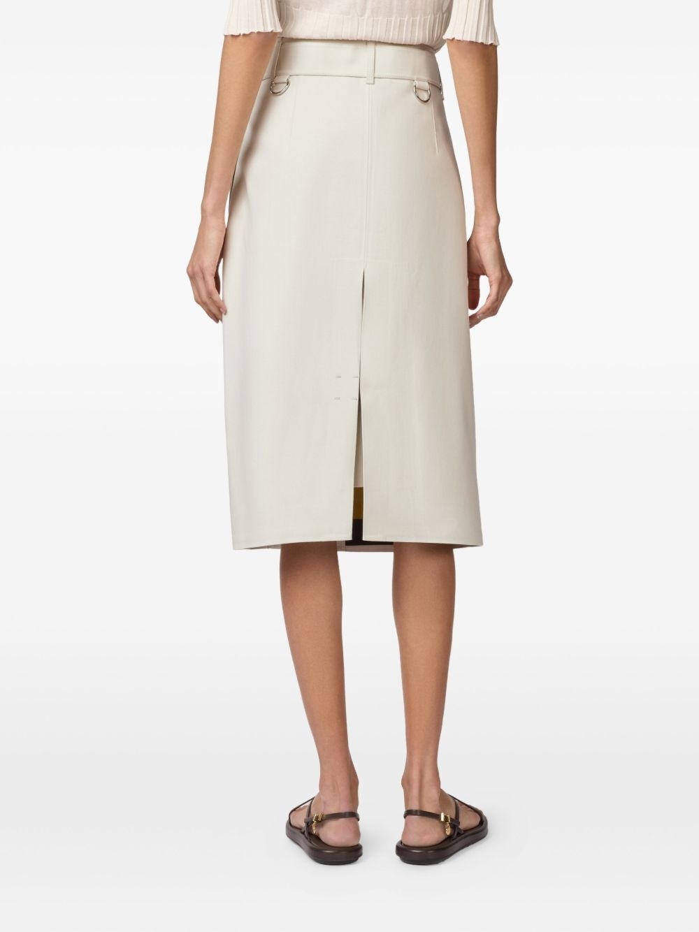 belted midi skirt - 4
