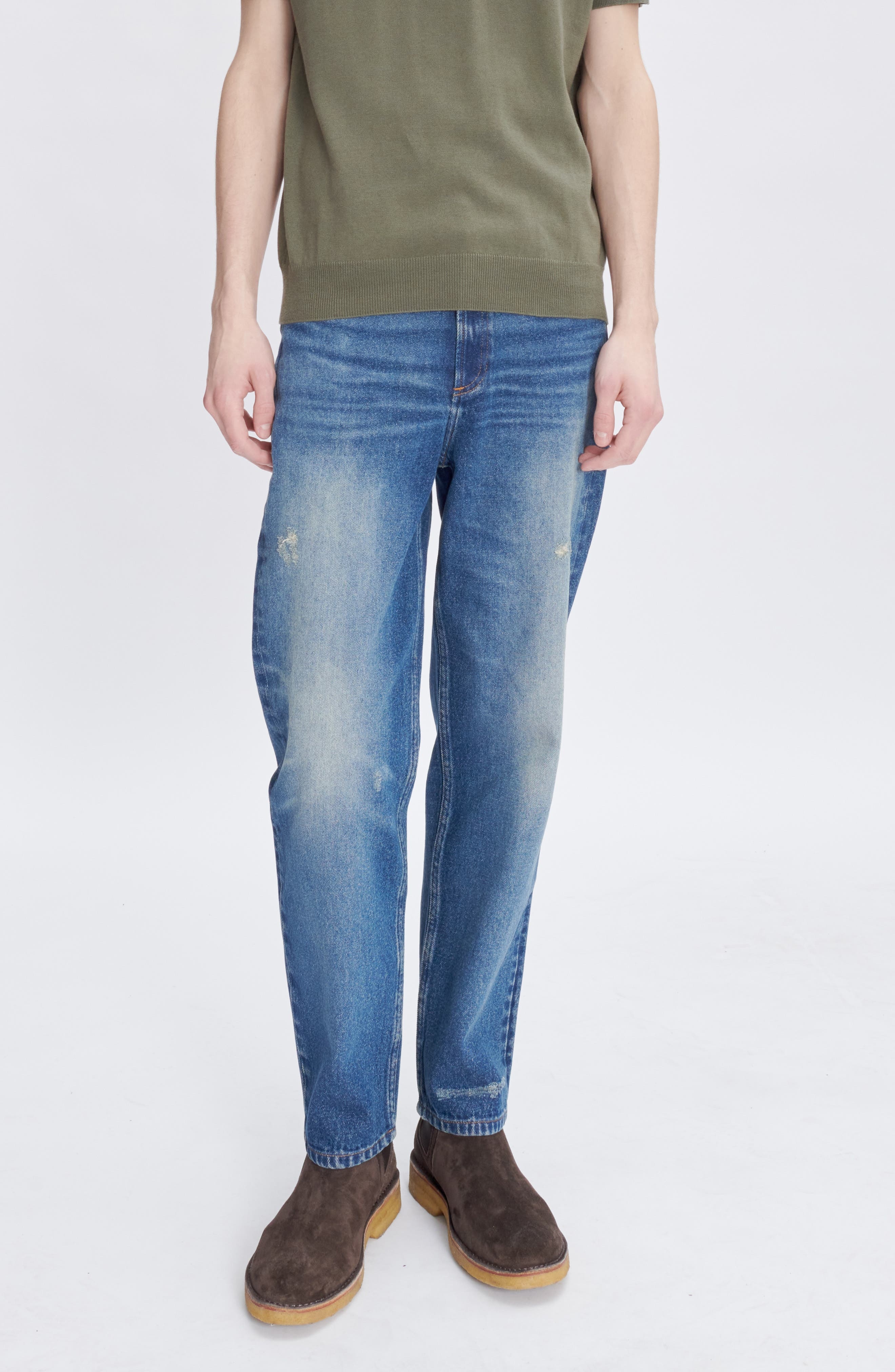 A.P.C. Martin Straight Leg Jeans in Washed Indigo at Nordstrom - 5