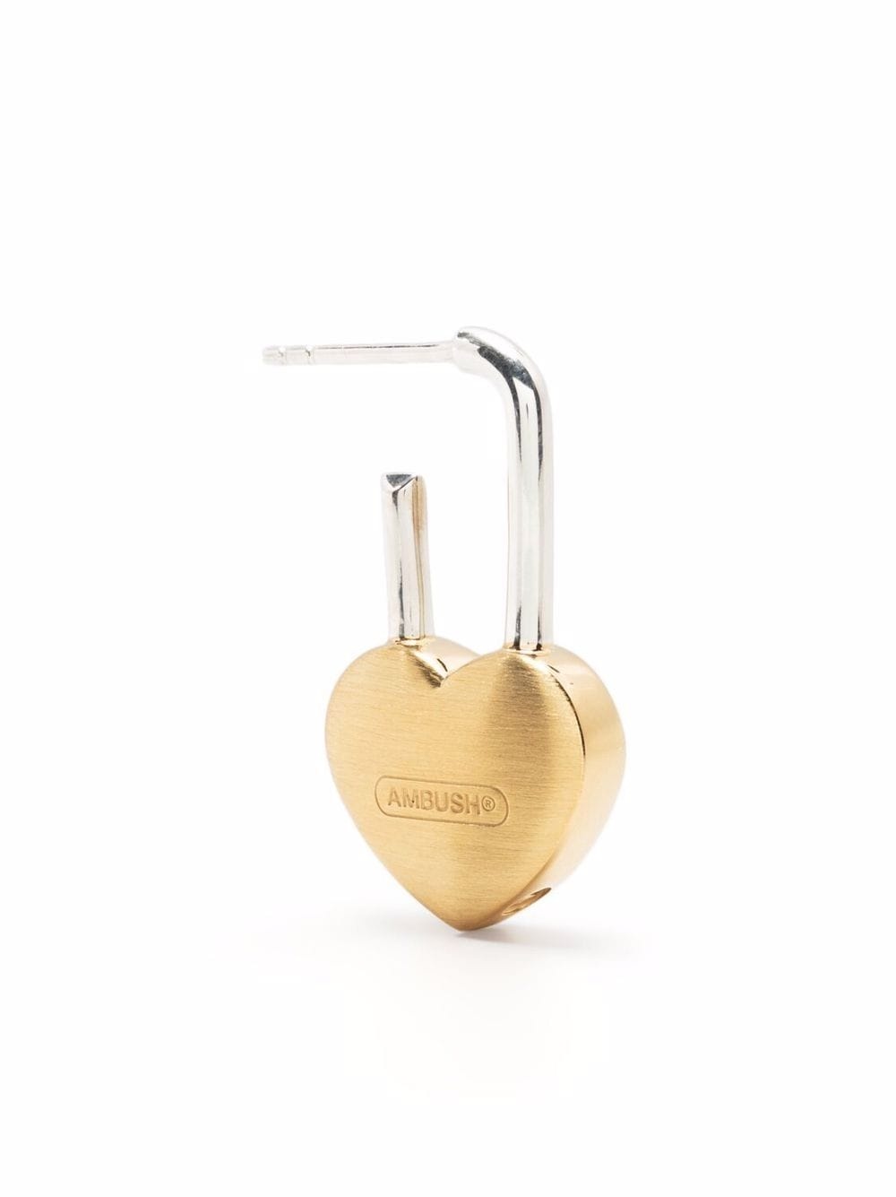 heart padlock earring - 1