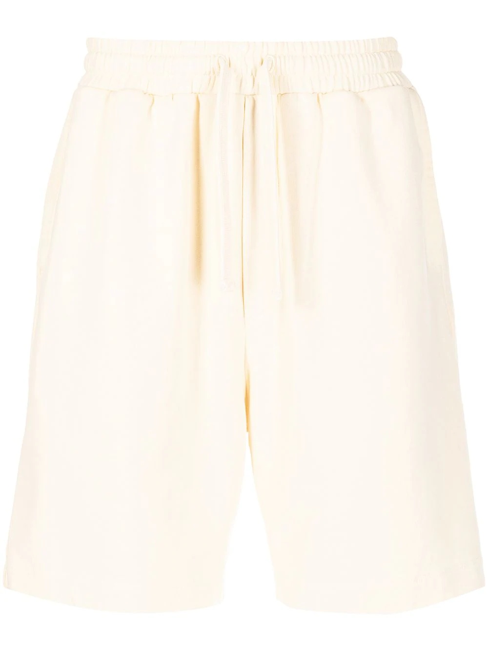 drawstring organic cotton track shorts - 1