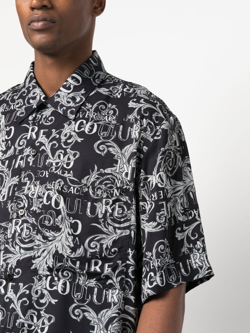 baroque-print short-sleeve shirt - 5