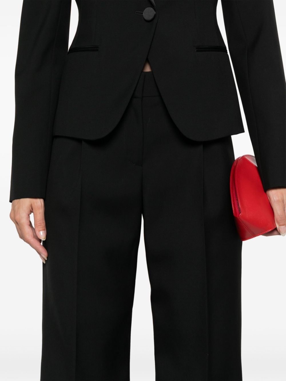 pleat-detail trousers - 5