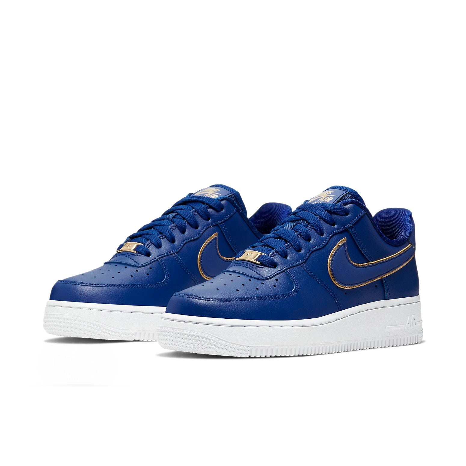 (WMNS) Nike Air Force 1 Low 'Blue Gold Swoosh' AO2132-401 - 3