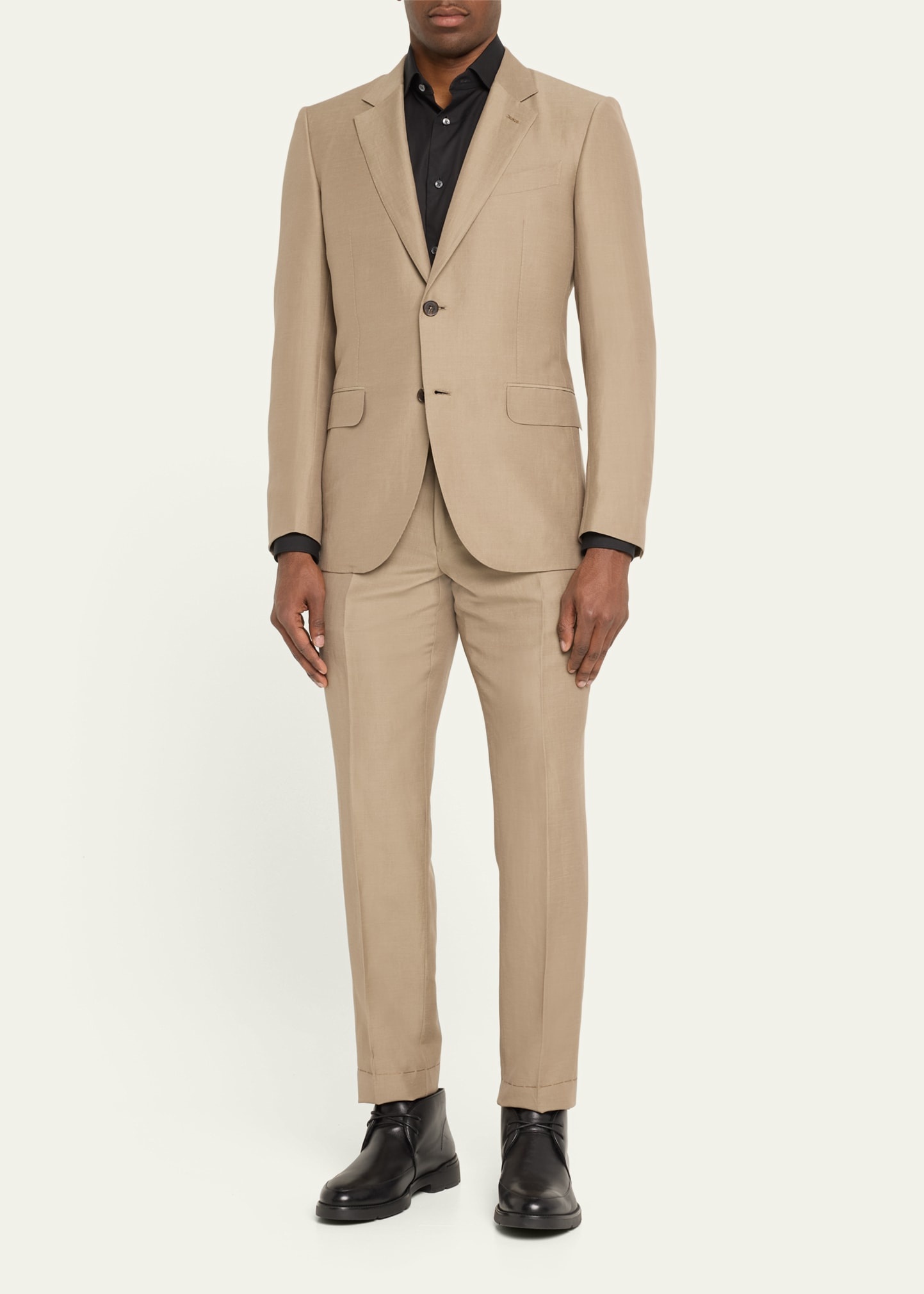 Men's Centoventimila Wool-Linen Suit - 2