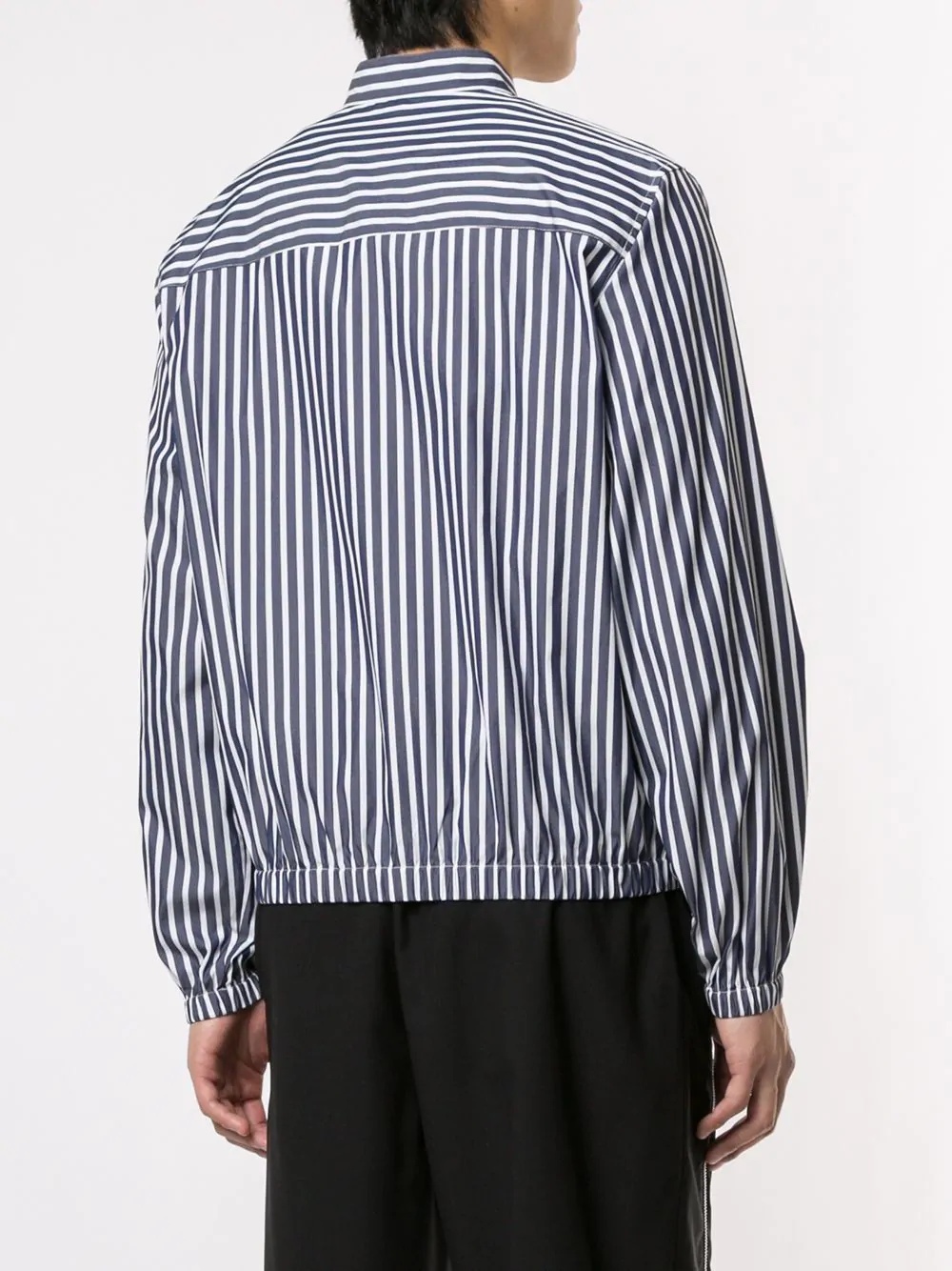 poplin striped shirt jacket - 4