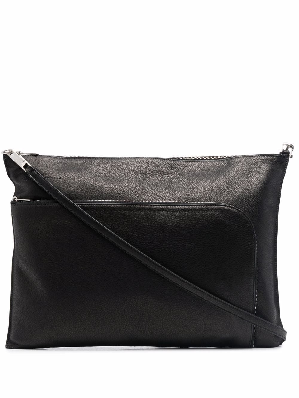 leather clutch bag - 1