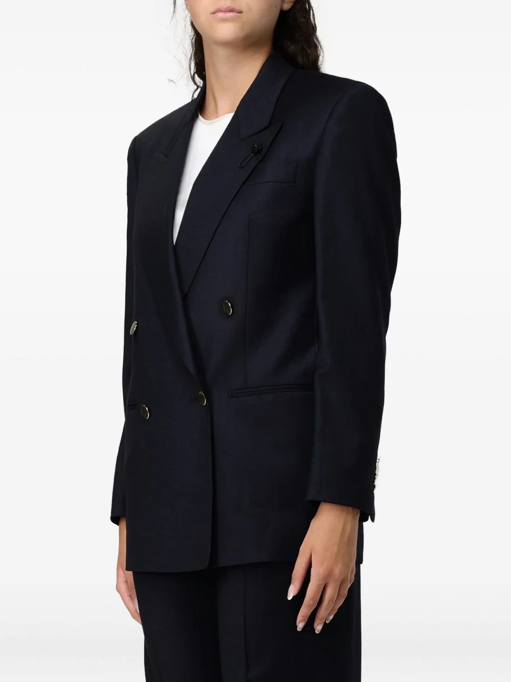 Doublebrested jacket with golden buttons - 1