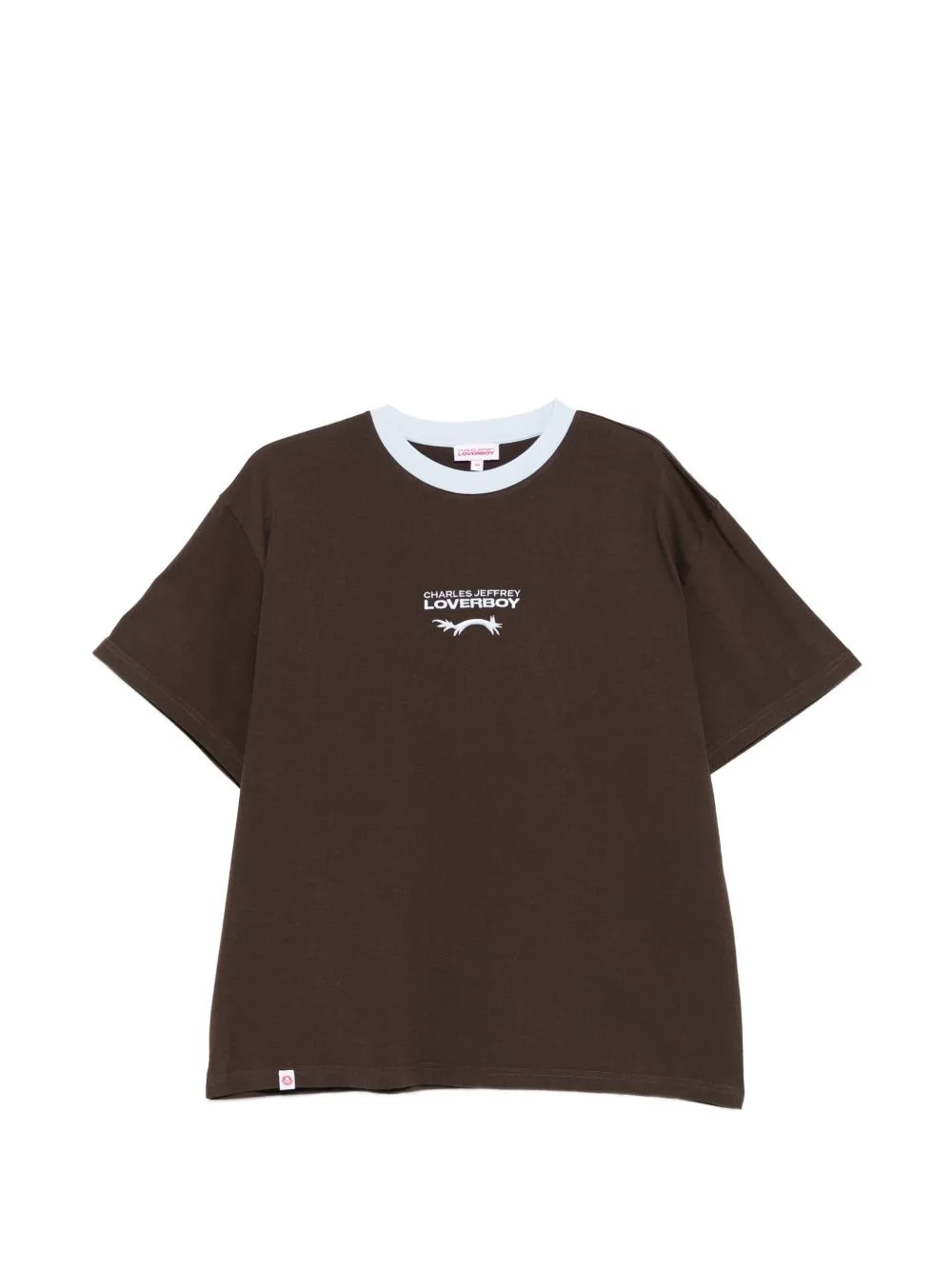 logo-embroidered T-shirt - 1