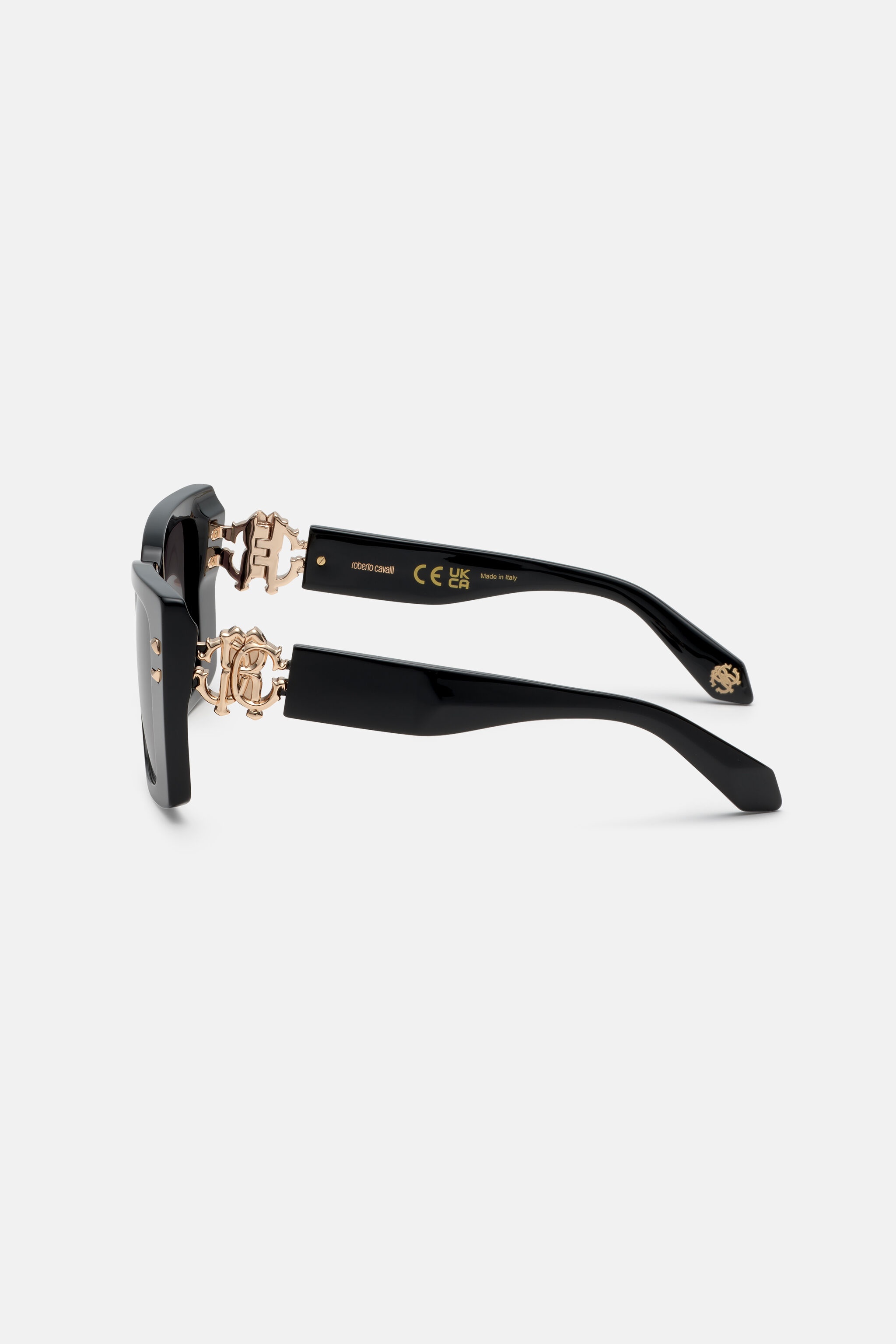 Sunglasses with wide rectangualr front with fangs - 4