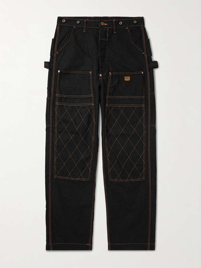 Lumber Straight-Leg Embroidered Cotton-Canvas Cargo Trousers - 1