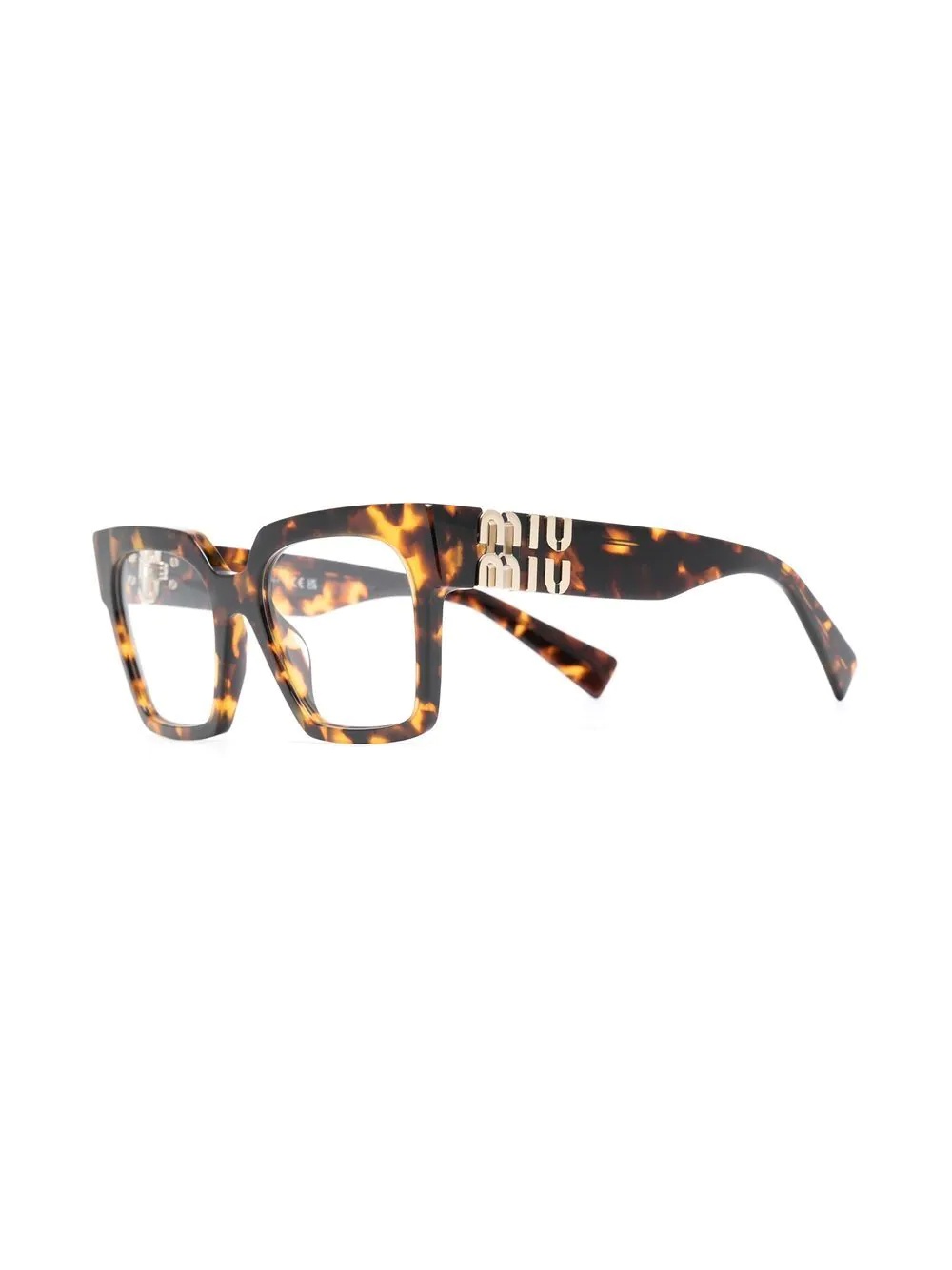 tortoiseshell-effect square glasses - 2