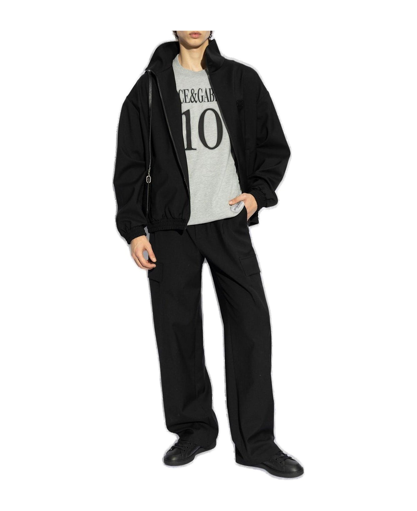 Logo Patch High Neck Jacket - 4