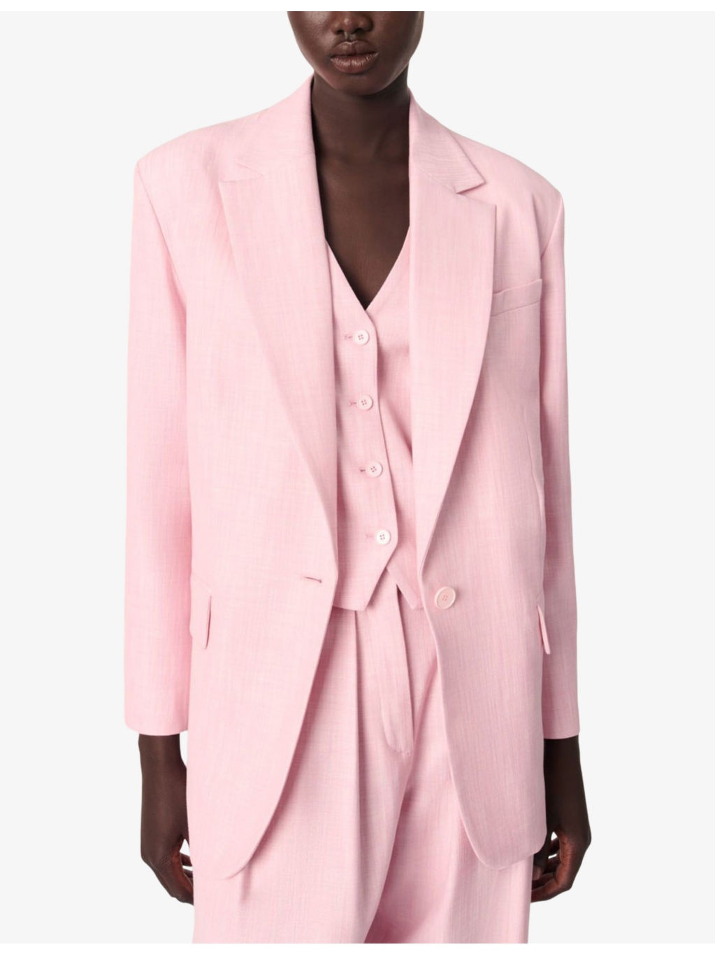 Regular-Fit Single-Breasted Stretch-Woven Blazer - 3