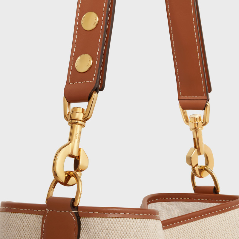 SAILOR BUCKET CUIR TRIOMPHE in TEXTILE AND CALFSKIN 4