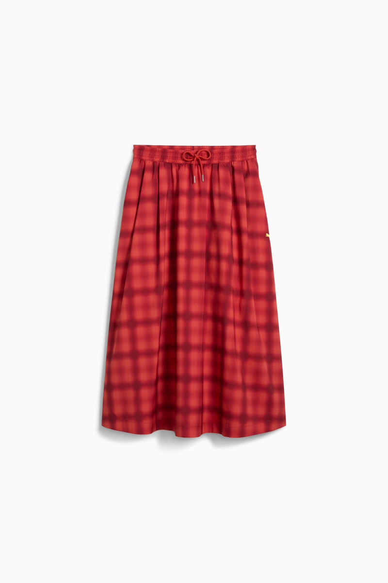 ROAD TO UNITY Women's Woven Midi Pleated Skirt 1