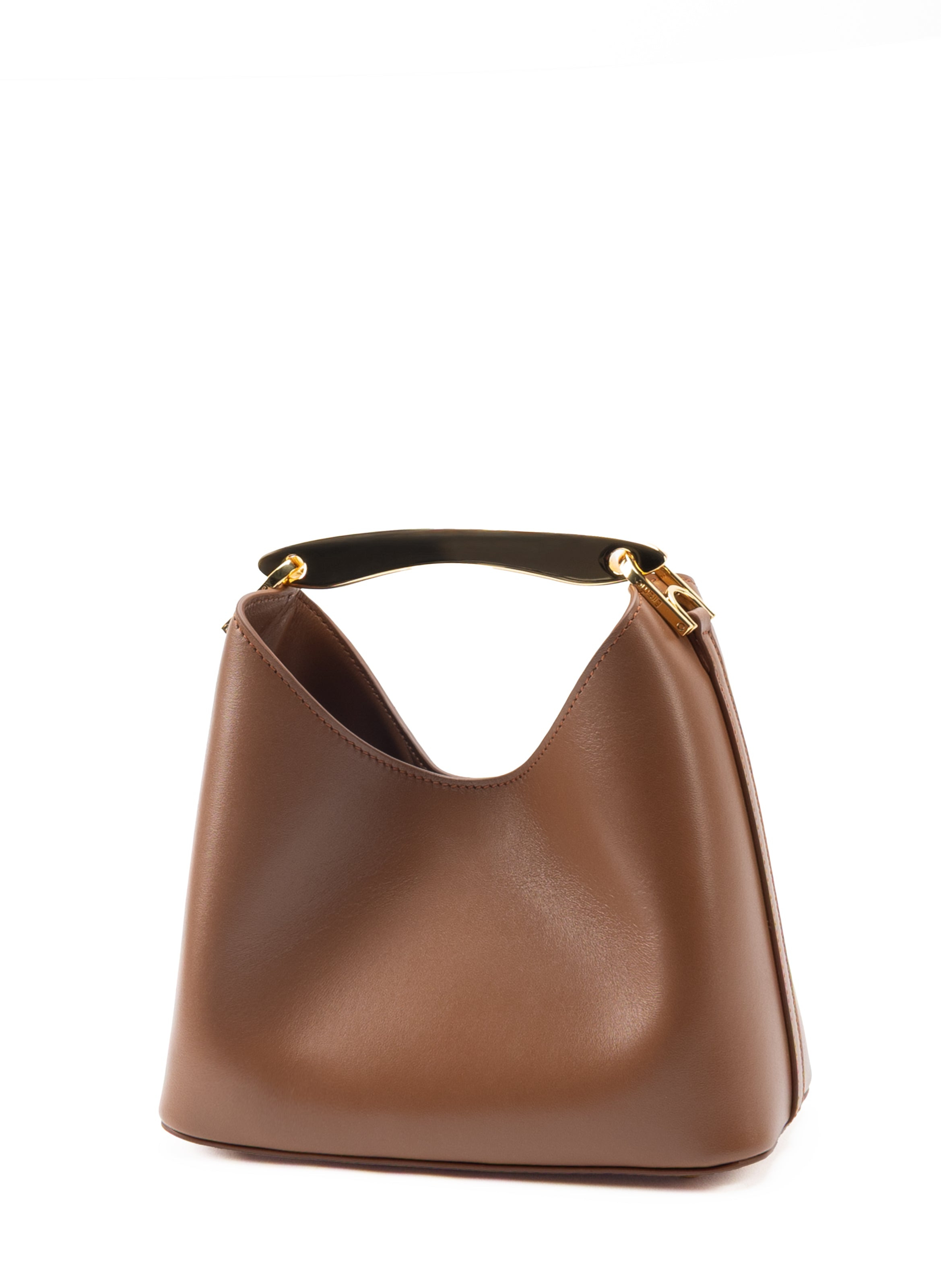 Small Boomerang Leather Cognac - 3