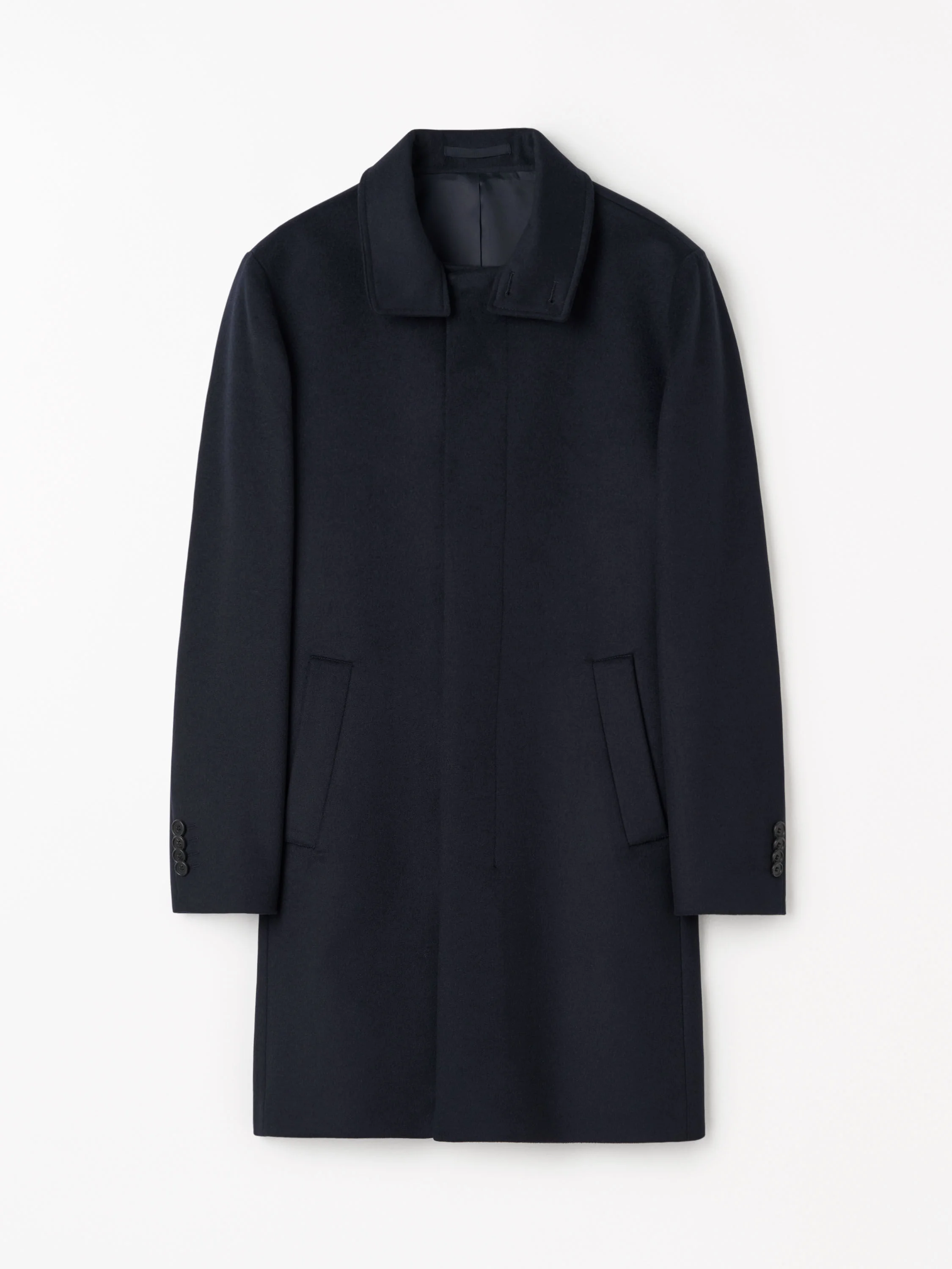 Aleric Funnel-Neck Wool Coat - 1
