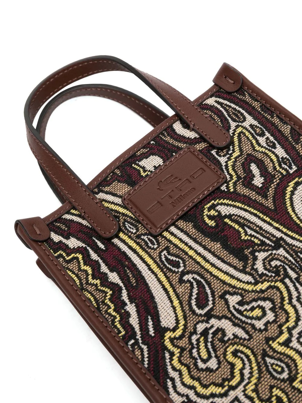 paisley-print jacquard tote bag - 5