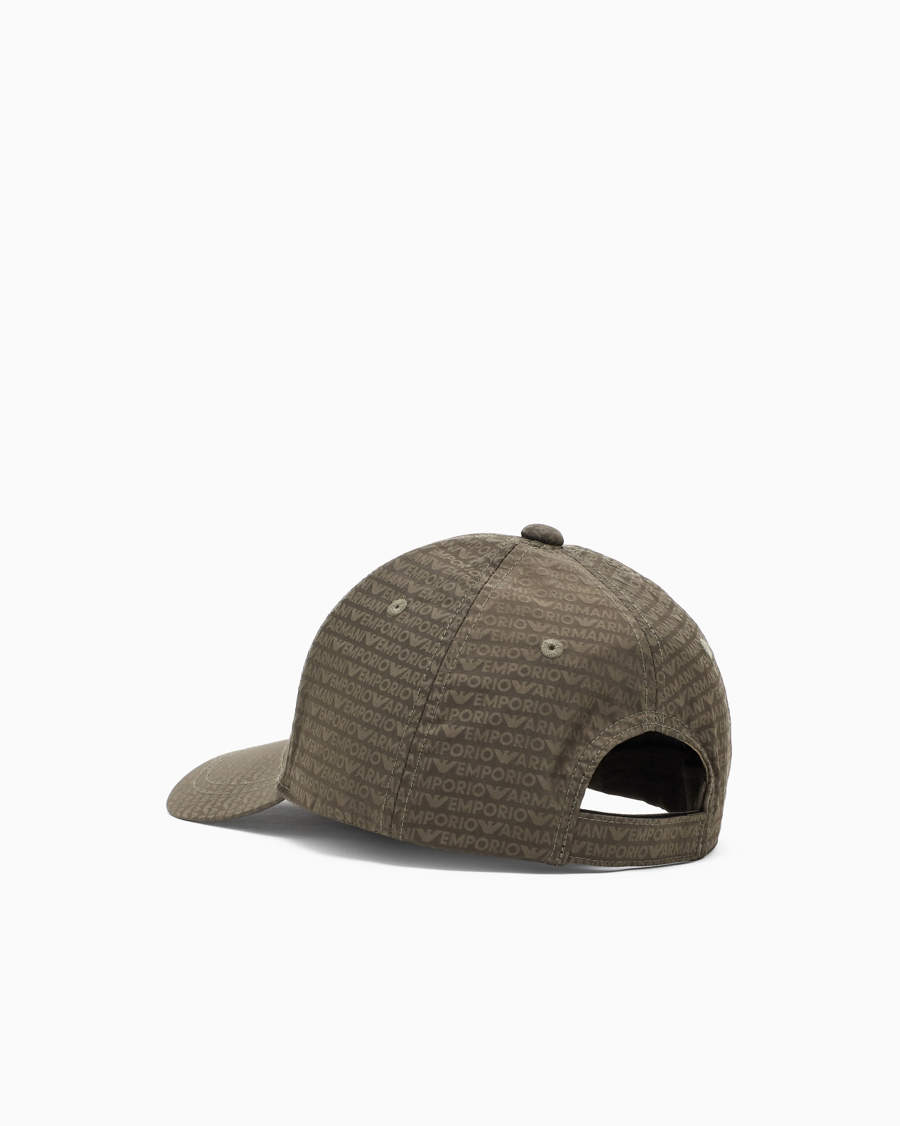 JACQUARD NYLON BASEBALL CAP WITH ALL-OVER LOGO LETTERING - 2