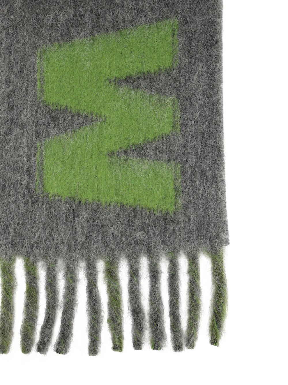 striped fringed scarf - 3