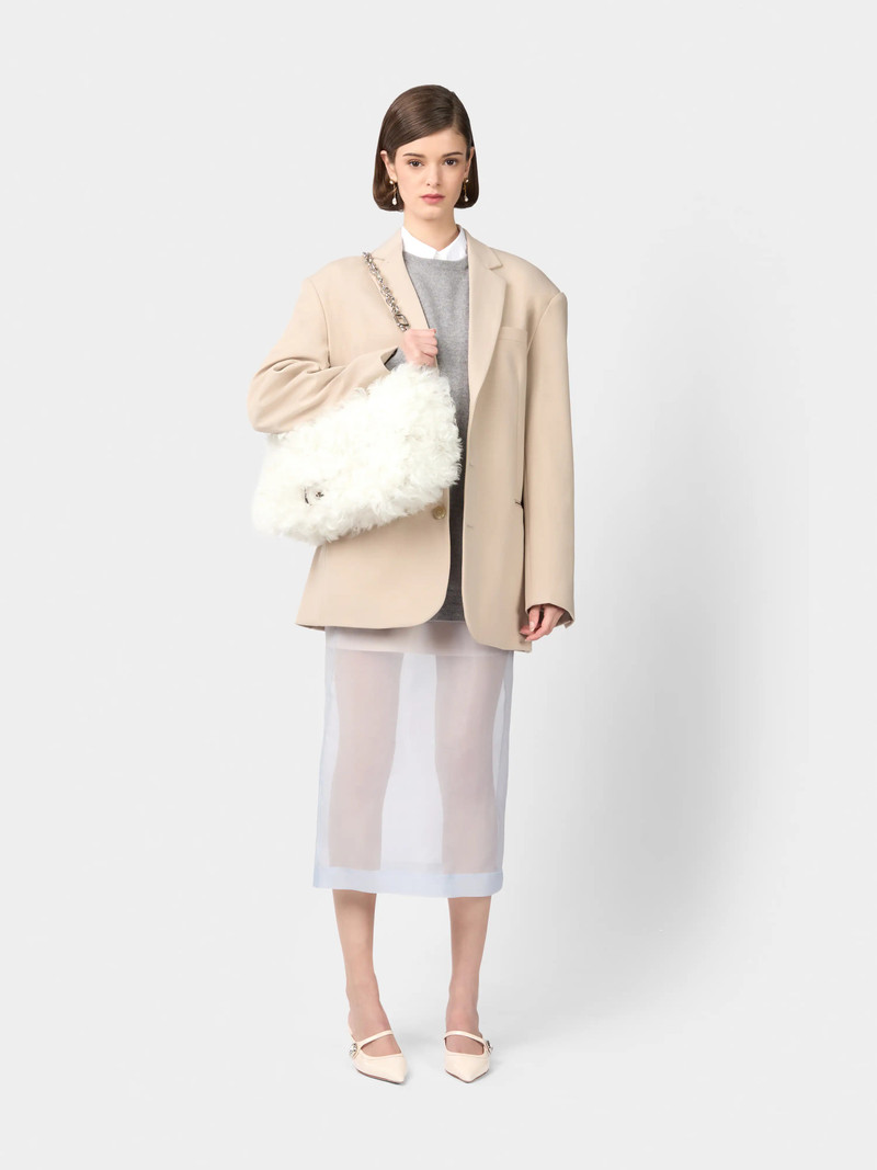 Roger Vivier Viv' Choc Large Bag in fur outlook