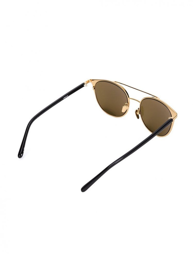 LINDA FARROW Yellow Gold / Acetate Sunglasses outlook