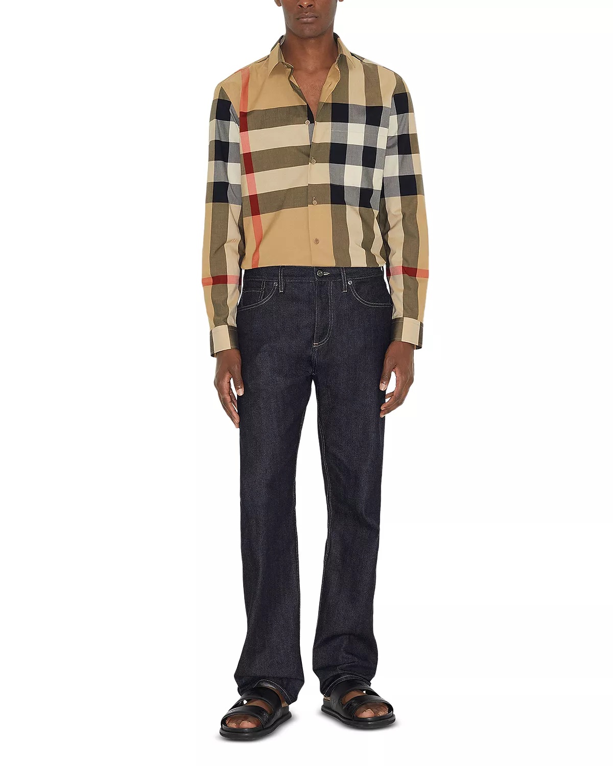 Summerton Cotton Poplin Check Slim Fit Button Down Shirt - 3