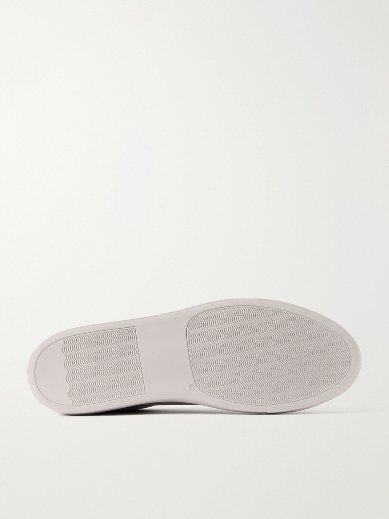 Common Projects Achilles Full-Grained Leather Sneakers Gray outlook
