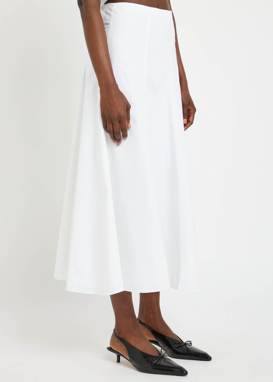 Jacquemus La Triangle Cotton-poplin Midi Skirt - 2