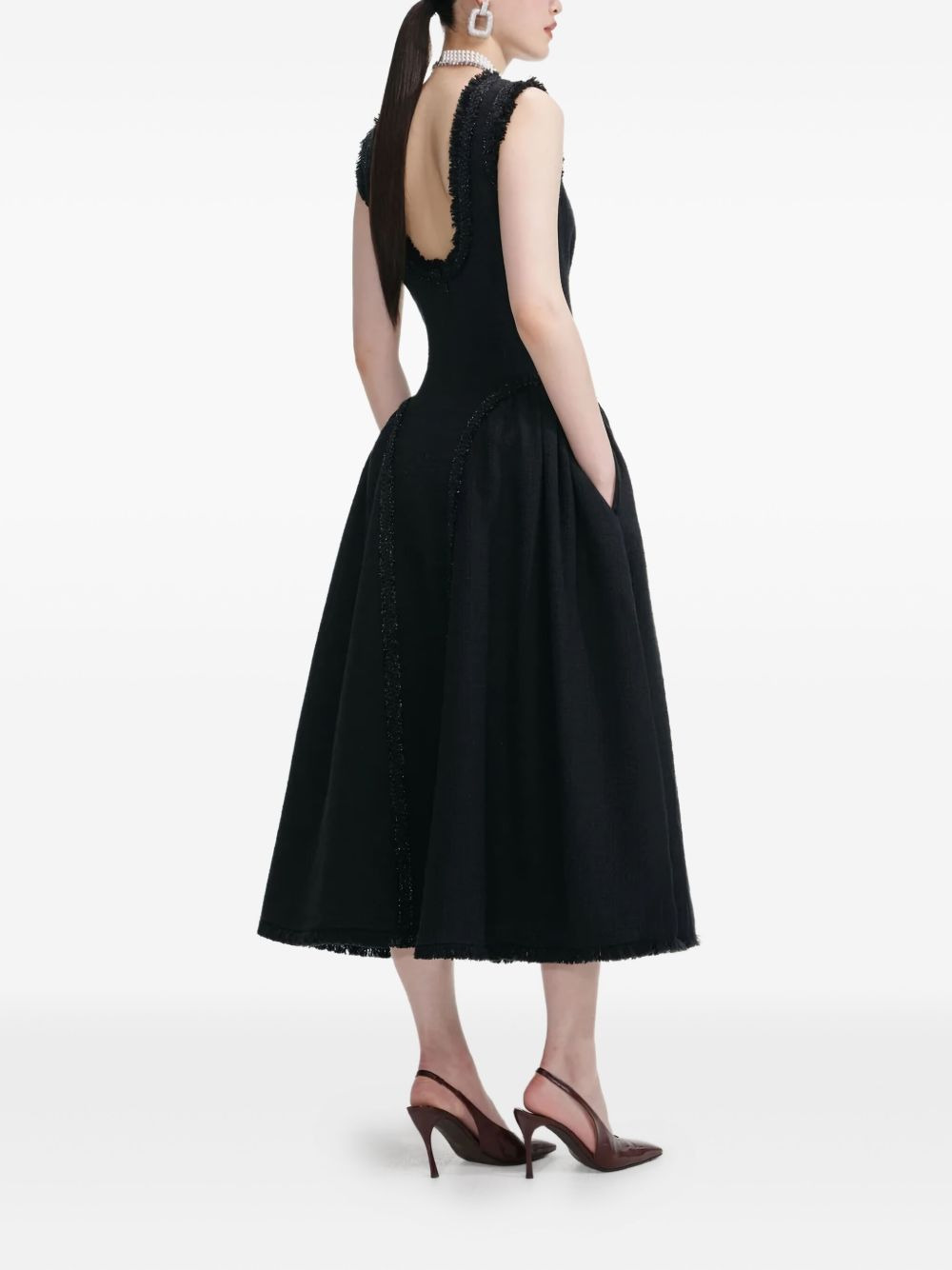 embellished tweed dress - 3