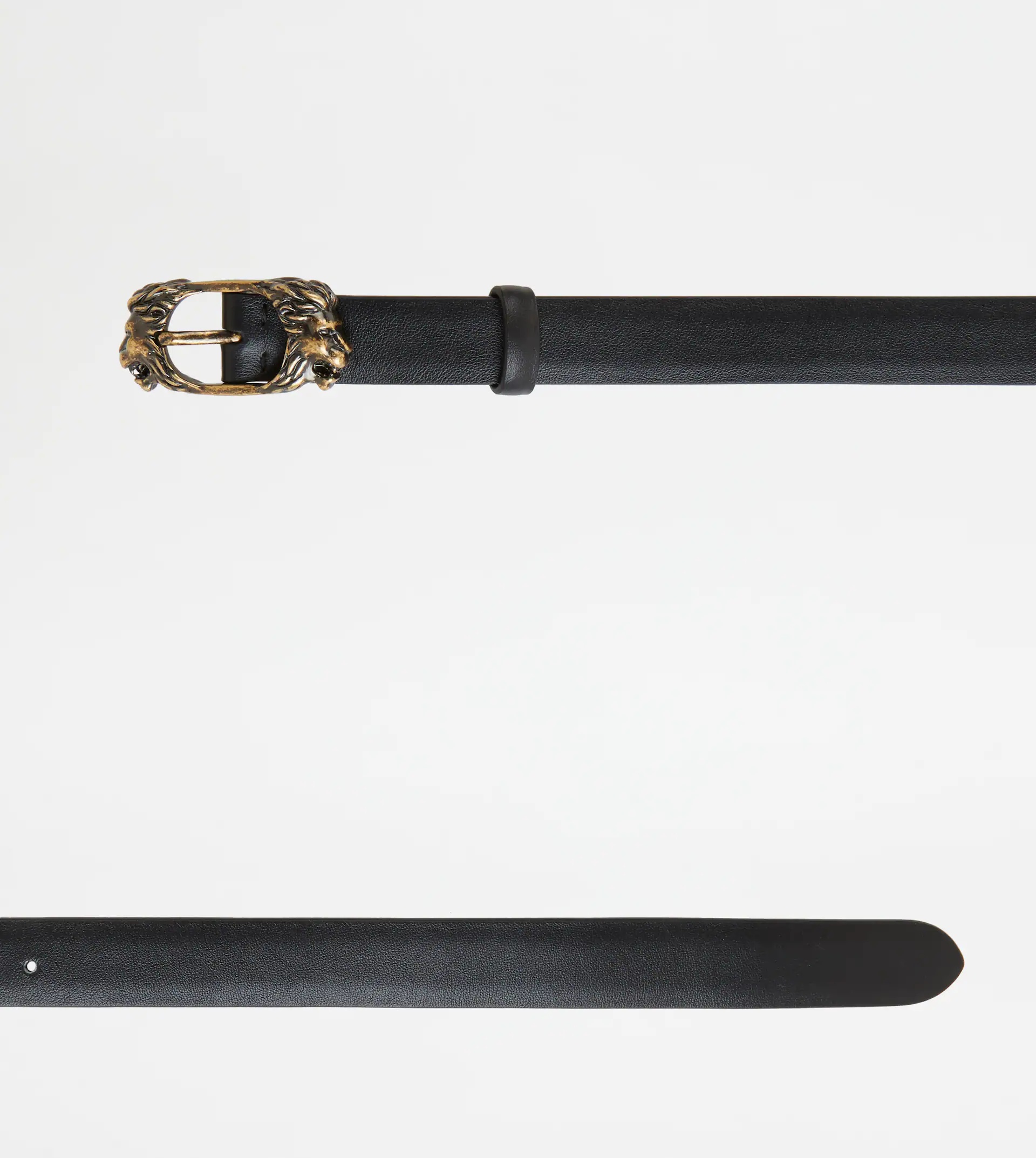 BELT IN LEATHER - BLACK - 2