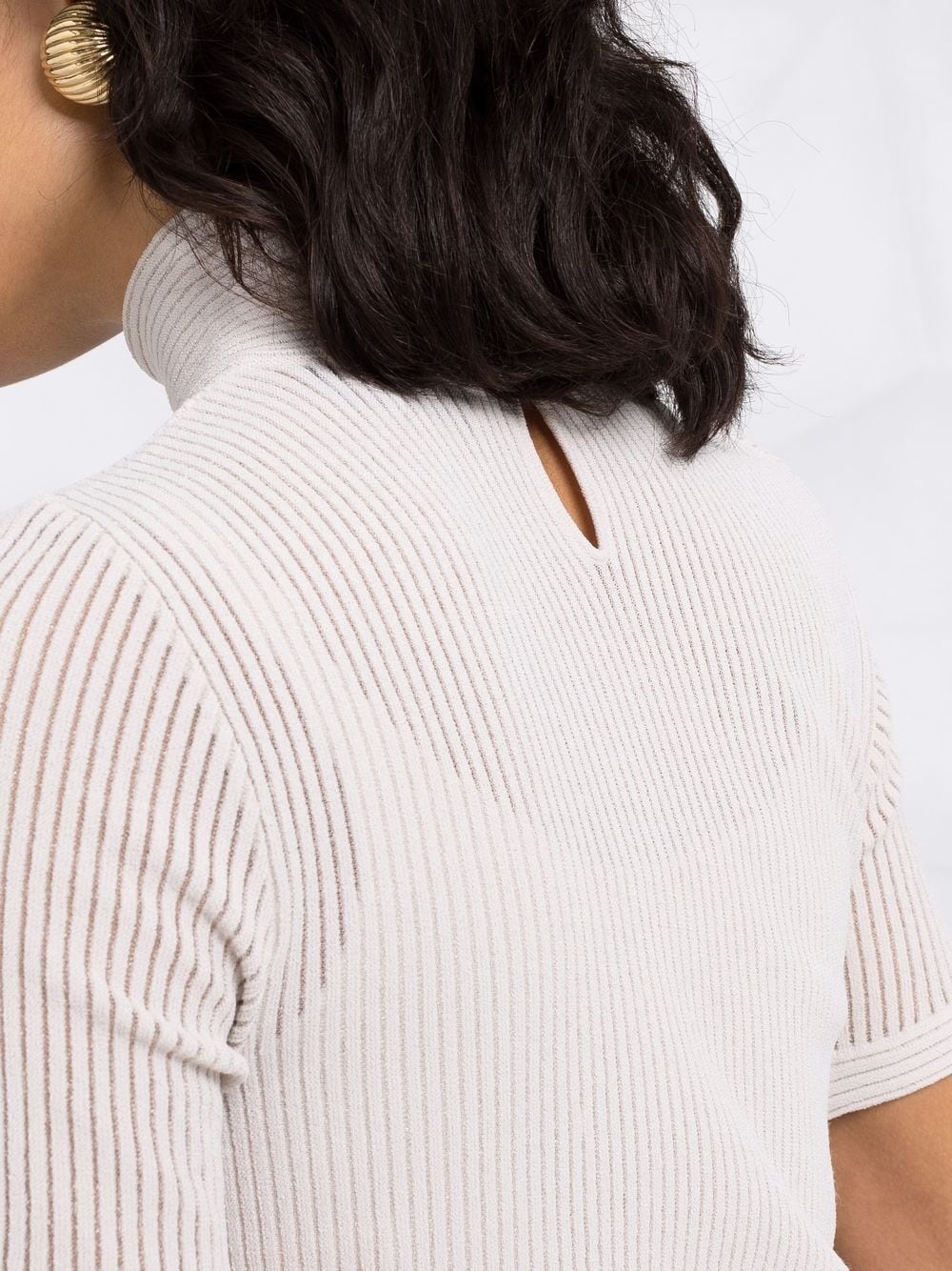 cropped knit top - 3