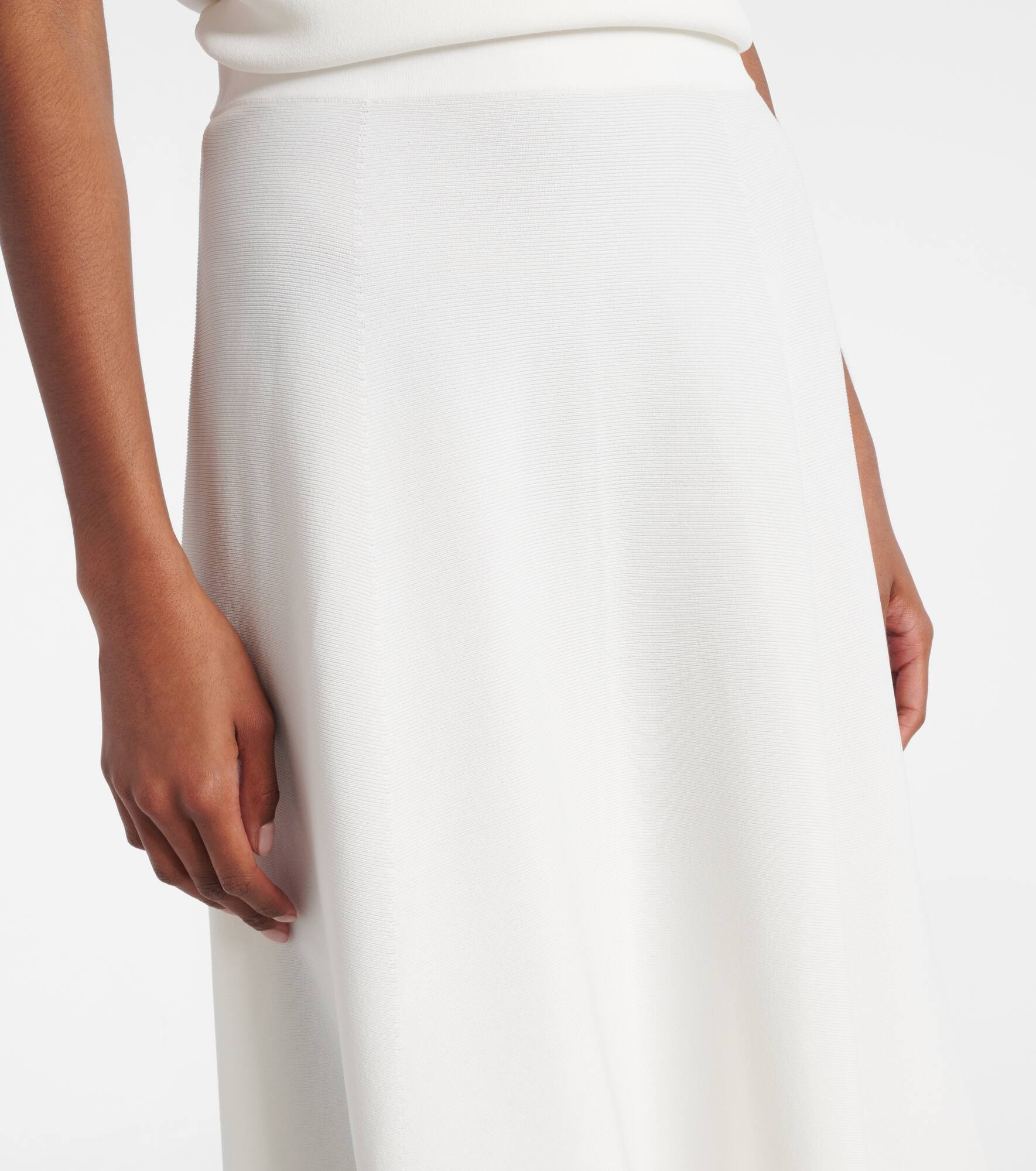 Lazio crêpe midi skirt - 4