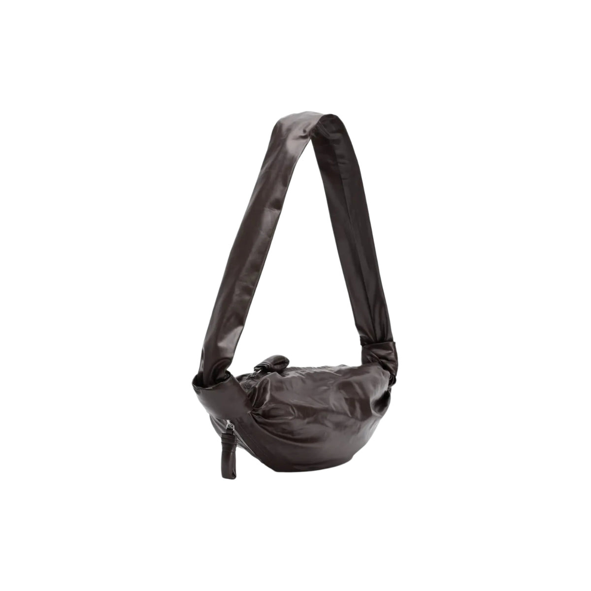 SMALL SOFT CROISSANT BAG (DARK CHOCOLATE) - 2