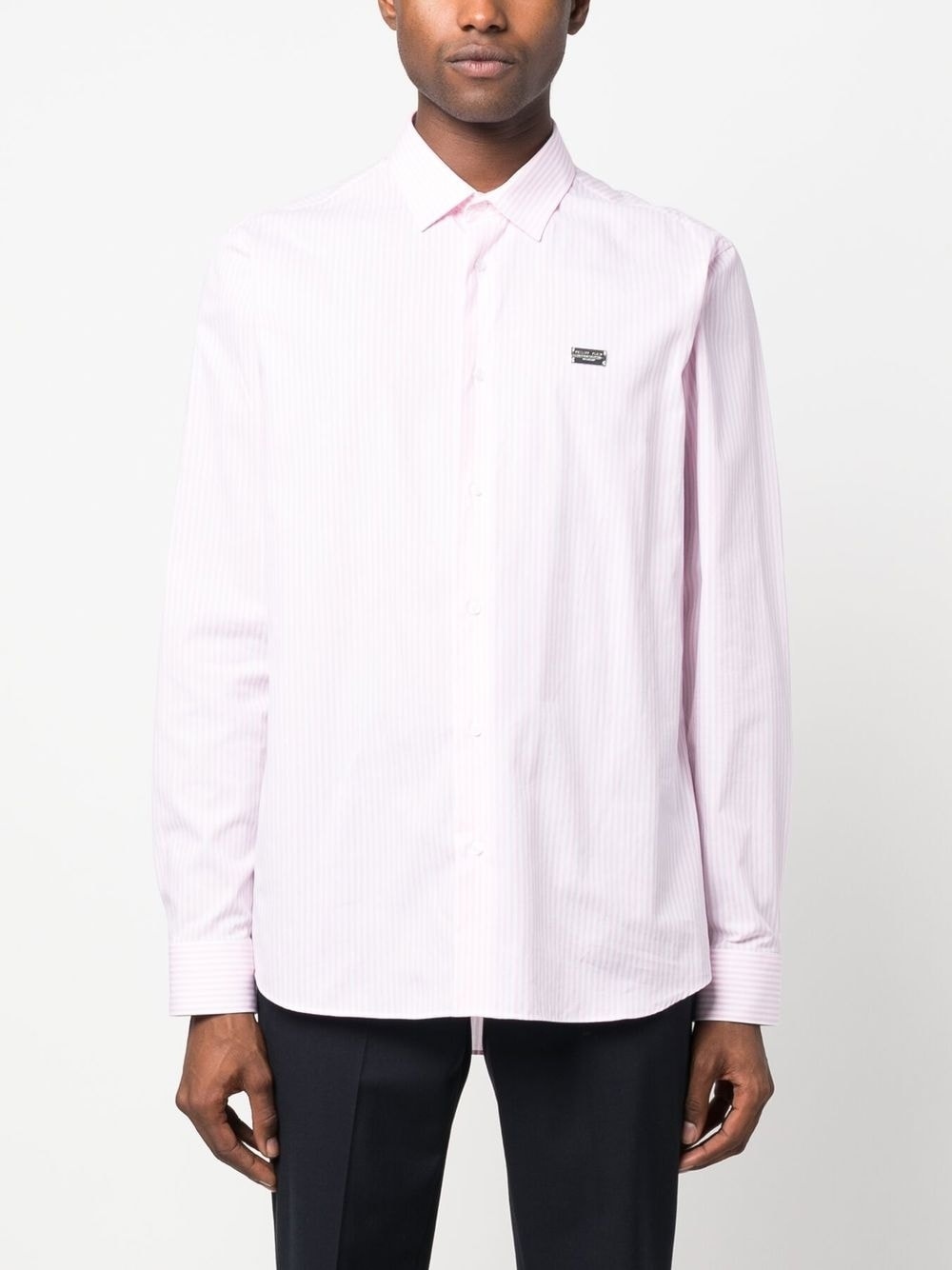 graphic-print striped shirt - 3