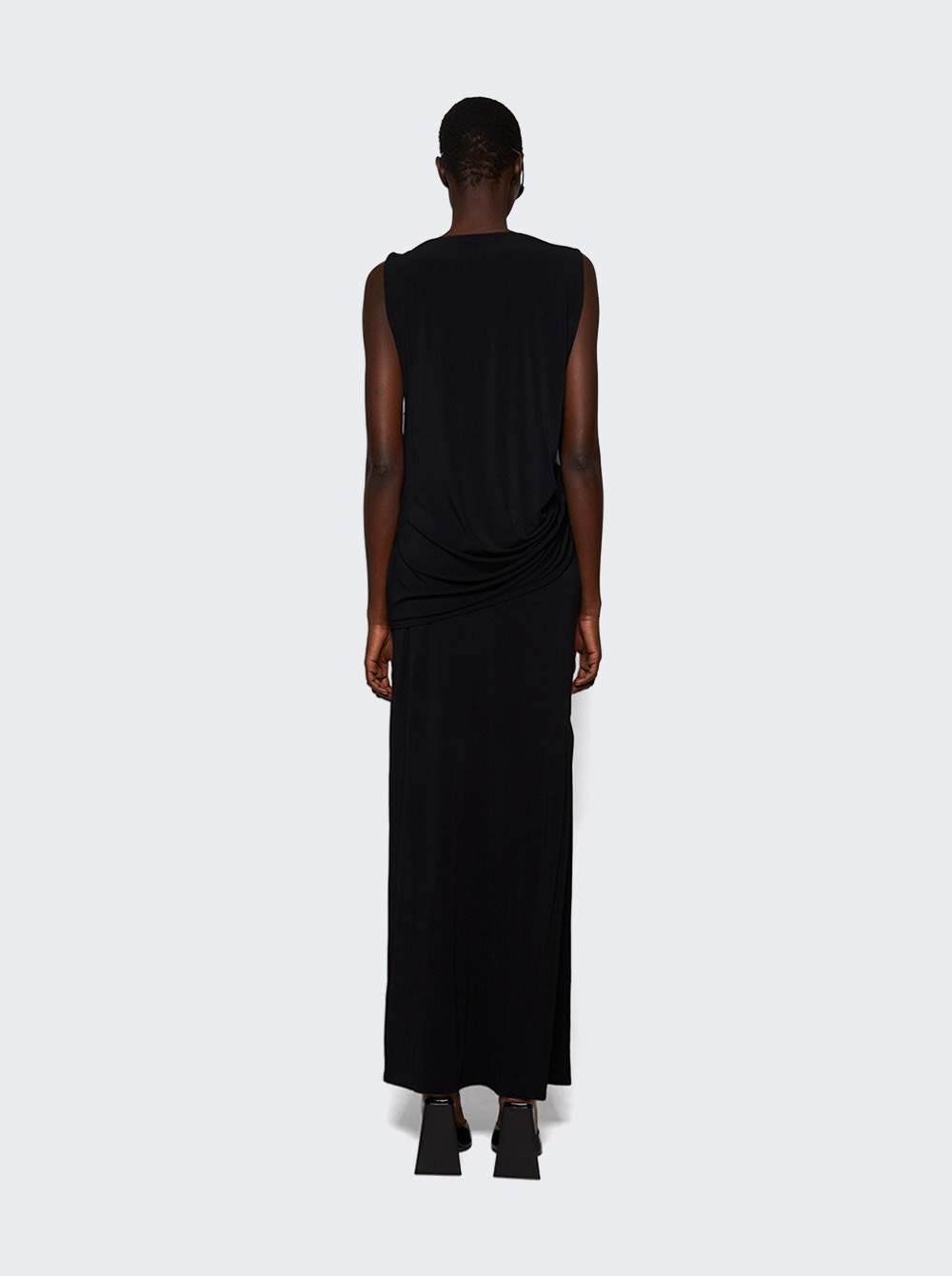 Peplo Long Dress Black - 4