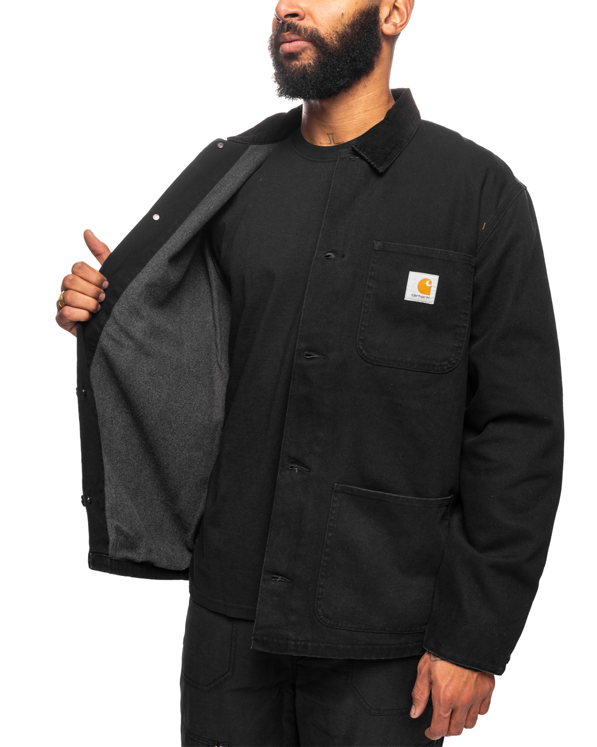 Michigan Coat Black/Black (Heavy Stone Wash) - 4